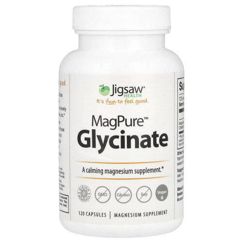 Jigsaw Health Ζιγκσάουθ, MagPure‚Ñ Γλυκινάτη, 120 Καψούλες