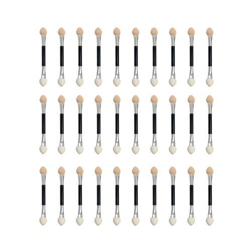 100Stk Profi Lidschattenpinsel Doppelköpfiges Make-Up Pinselset Bunt
