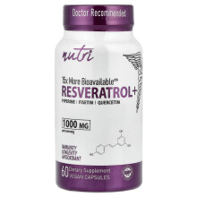 Nutri, Resveratrol+, 60 vegane Kapseln