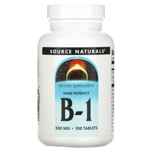 Source Naturals, Hohe Potenz B-1, 100 Tabletten