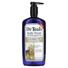 Dr. Teal's, Body Wash Met Pure Epsom Zout, Kokosolie, 24 fl oz (710 ml)