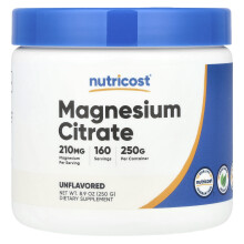 Nutricost, Magnézium Citrát, Ízmentes, 8,9 oz (250 g)