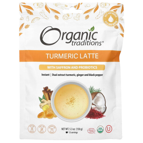 Organic Traditions, Τριμούρι με Σάφραν και Προバイωτικά, 5.3 oz (150 g)
