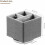 Supporto per telecomando girevole a 360 – Comodino in similpelle 3
