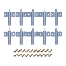 10x Soft Quiet Close Kitchen Cabinet Door Drawer Closer Damper Buffers+Screws Grey