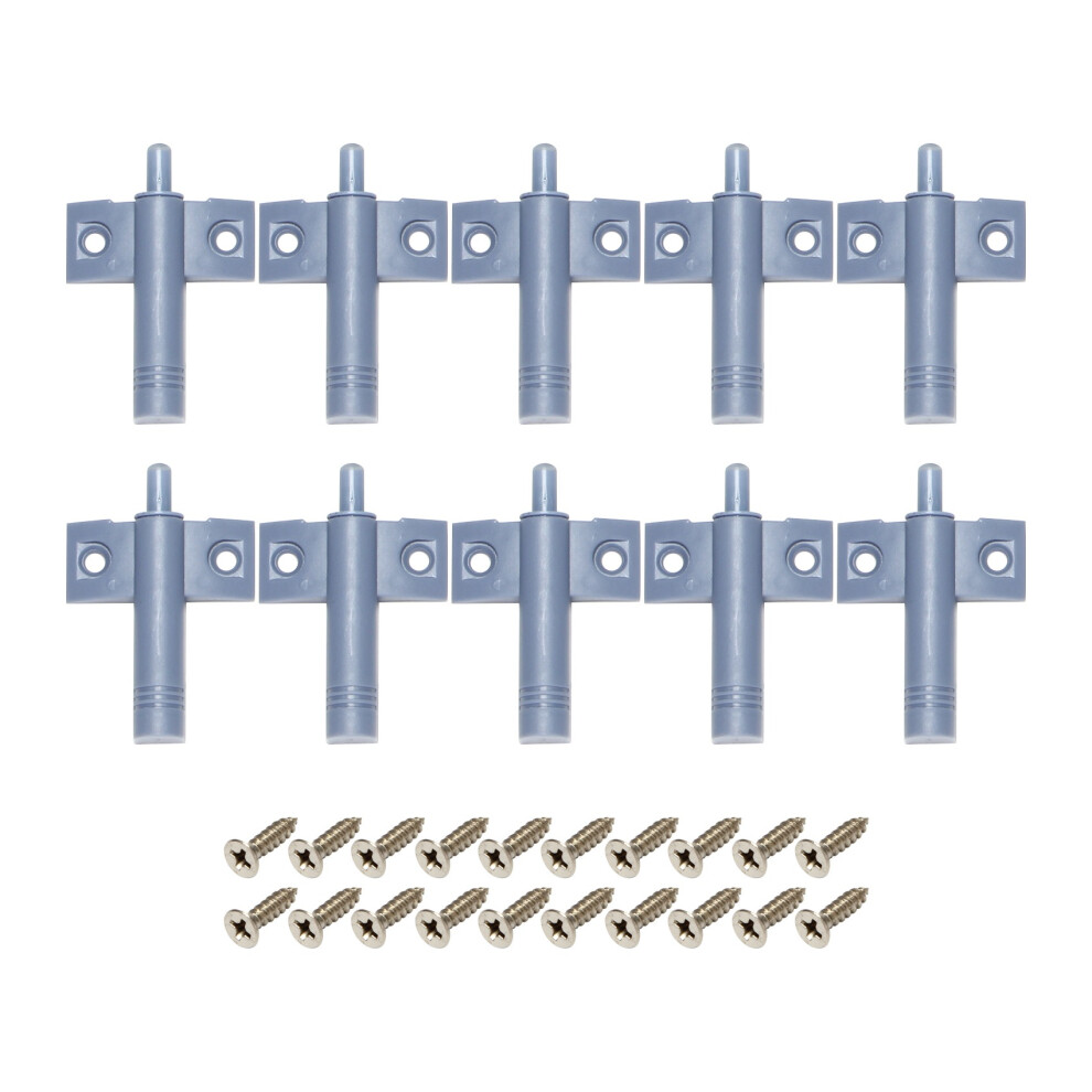 10X Soft Quiet Close Kitchen Cabinet Door Drawer Closer Damper Buffers+Screws Grey 4713908265063