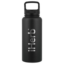 iHerb Goods, iHerb Μποταλάκι Ασφαλής για Αθλητισμό, Μαύρο, 32 oz (960 ml)