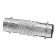 10 Stuks BNC Vrouwelijk Naar BNC Vrouwelijk CCTV-Beveiligingscamera-Adapter Rechte Connector voor CCTV-Systeem Zilver