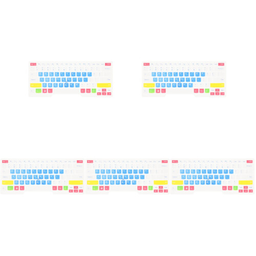 5Pièces Film Protecteur Clavier Silicone Réutilisable Et Lavable 2