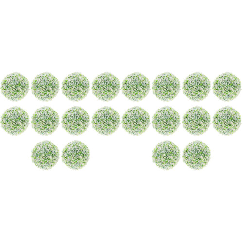 20Pièces Boules Vertes Miniatures En Plastique Éponge Pour 2