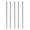 M6 x 150mm 304 Stainless Steel Fully Threaded Rod Bar Studs Hardware 5 Pcs 1