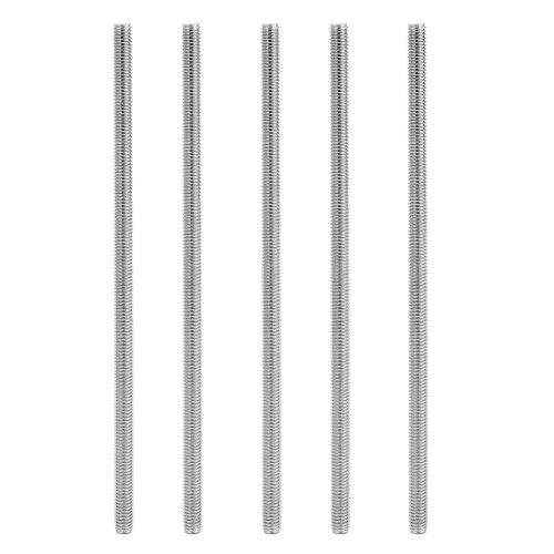 M6 x 150mm 304 Stainless Steel Fully Threaded Rod Bar Studs Hardware 5 Pcs