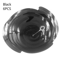 (Black-6PCS) Hanging 6pcs Multicolor Spiral Swirls Birthday Wedding Decoration Party Ceiling