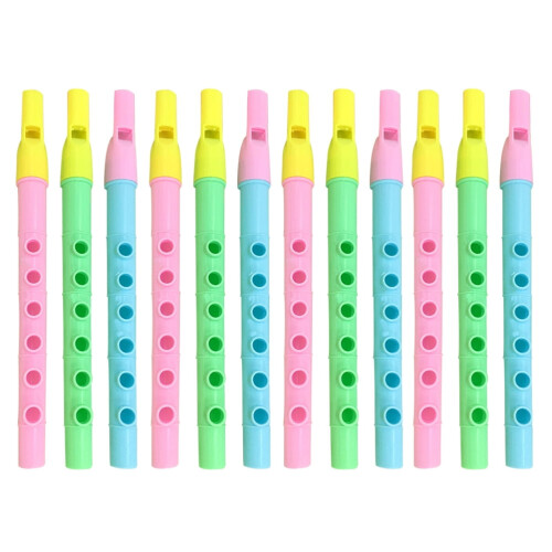 Descant Recorder Flute 6-Hole 12pcs for Beginners 1