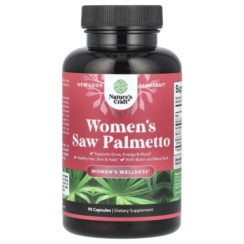 Nature's Craft, Γυναικείες Saw Palmetto, 90 Κάψουλες