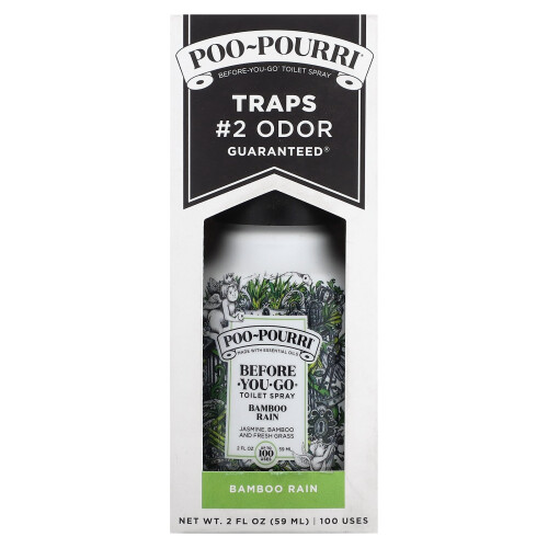 Poo-Pourri, Before-You-GoÆ Τοιλετέκες, Bamboo Rain, 2 oz (59 ml) 1