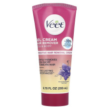 Veet, Zeer Gevoelige Gel Crème Haarverwijderaar, Aloë & Viooltjesbloem Fris, 6,78 fl oz (200 ml)