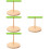 4Pièces Support Perroquet Table Bois Base Stable Forte 9