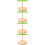 4Pièces Support Perroquet Table Bois Base Stable Forte 10