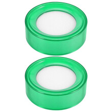 Green Plastica 7 cm Dia spugna dito bagnato denaro Cassiere 2 Pz