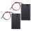 2 Pcs 3 x AAA 4.5V Battery Holder Case Box Wired /OFF  w Cover 1