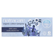 Natracare, Organické Bavlněné Tampony, Super, 20 Tamponů