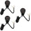 3Pièces Odomètre Digital Aluminium Noir Durable 12V 8