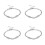 4Pièces Chaînes De Cœur Et Ailes Réglables 9
