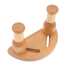 2Pièces Support Mural Bois Kaki Pour Guitare Basse Et Instrument