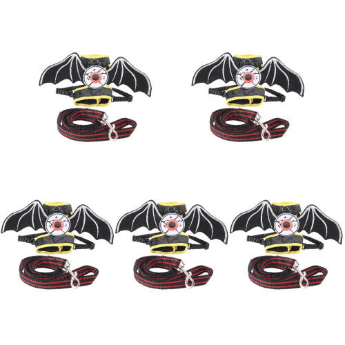 5Ensembles Chat Halloween En Feutre Multi Couleur Avec Laisse 2