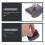 Papel absorvente Wood Rocker preto, pacote com 1 unidade, 2 x 1,2 x 0,8 polegadas 5