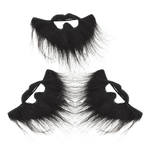 12Pièces Ensemble Barbe En Pour Déguisement 1