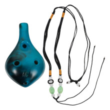 6Stk Portables 6-Loch Okarina Instrument Aus Sicherem Blau