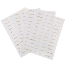 Goldene PVC Scrapbook Sticker DIY Englische Phrase Dekorativ