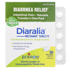 Boiron, Diaralia, Diarrérelieff, Osmak, 60 Smältbara Tabletter