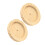 4Stk Hamster Futterhalter Holz Khaki Rund Futterspender Robust 1
