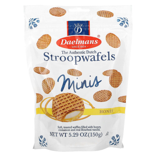 Daelmans, Mini Στρόπφαλα, Honey, 5.29 oz (150 g)