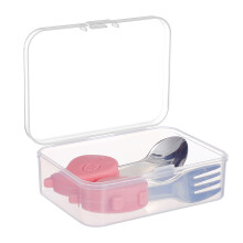2Ensembles Fourchette Bébé Rose Portable Sécurisé