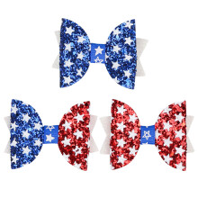 9Pcs Independence Day Kids Hair Clips Assorted Color Bright Hair Decor