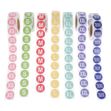 Zelfklevende Kledinglabels Ronde Stickers, Diverse Kleuren