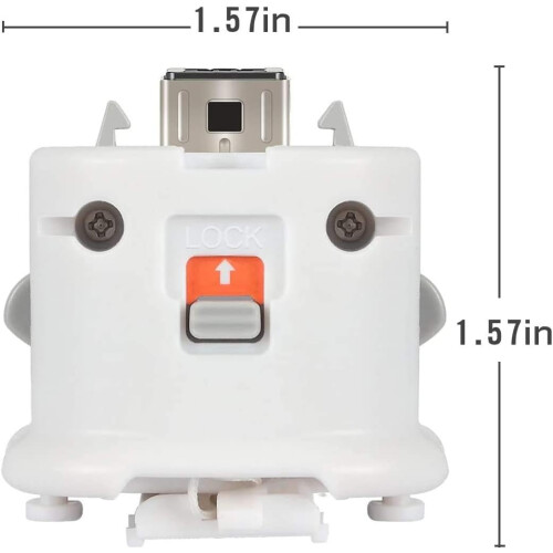 Adaptor Wii Motion Plus Alb, Pachet de 2 2