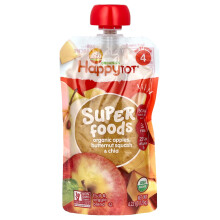 Happy Family Organics, Happy Tot, Superfood, Per 2+ Anni, Mele Biologiche, Zucca di Butternut, & Chia, 4.22 oz (120 g)