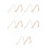 10Pièces Porte-Forme Talons Robuste Rose Gold Pour Présentation 10