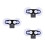 3Ensembles Porte Radar Plastique Pour Pare- Stable 7