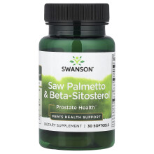 Swanson, Saw Palmetto & Beta-Sitosterol, 30 Softgels