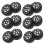 90Pièces Roues DIY Noires Pour Jouets Enfants Assemblage Voitures 2