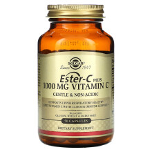 Solgar, Ester-C Plus, Vitamiini C, 1 000 mg, 50 Kapsulia