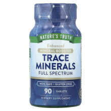 Nature's Truth, Natuur's Waarheid, Sporen Mineralen, Volledig Spectrum, 90 Tabletten
