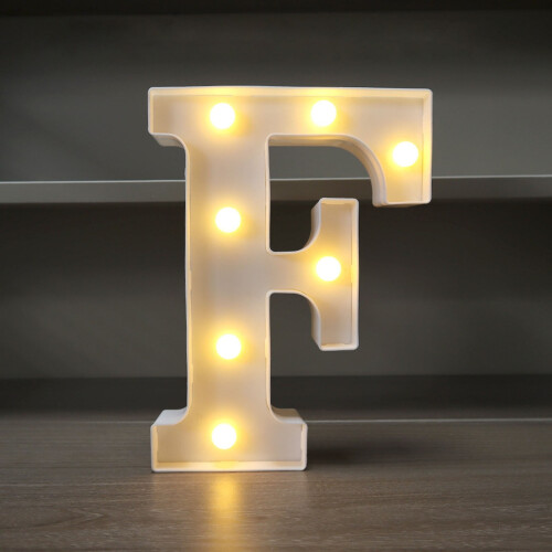 FAMTKT LED Λάμπα Αλφαβήτου με Γράμματα – Φωτιζόμενο Νυχτερινό Φως για Γενέθλια, Γάμο, 2