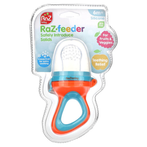RaZbaby, Raz-Feeder, 6m+, Rosso & Blu, 1 Feeder